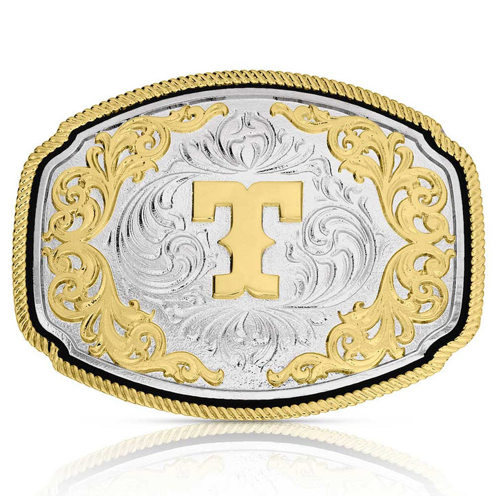 Montana Silversmiths Western Initial Buckle