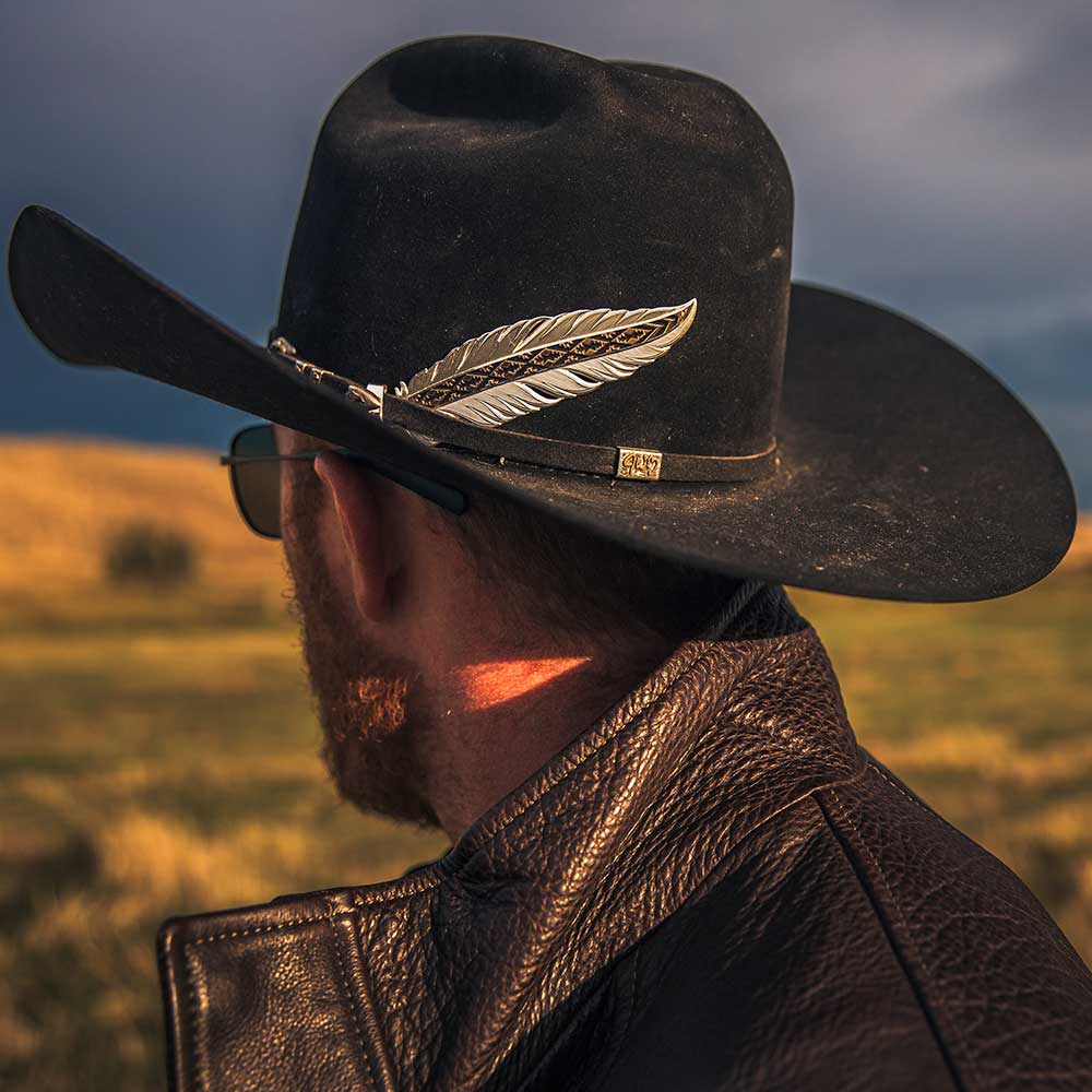 Montana Silversmiths Trust and Honor Hat Feather