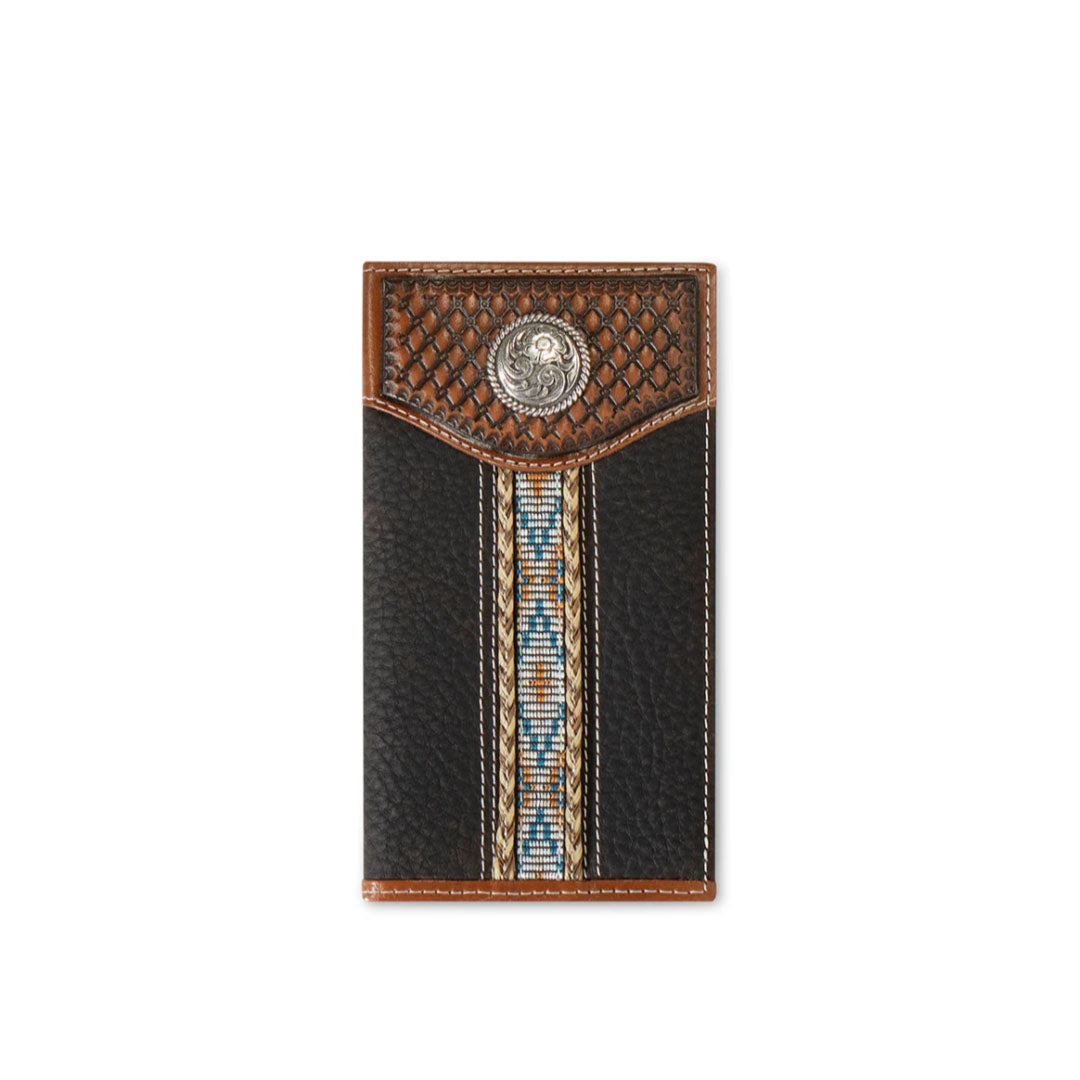 Ariat Men's Two Tone Black Rodeo Wallet Medium Brown – Gavel Western Wear