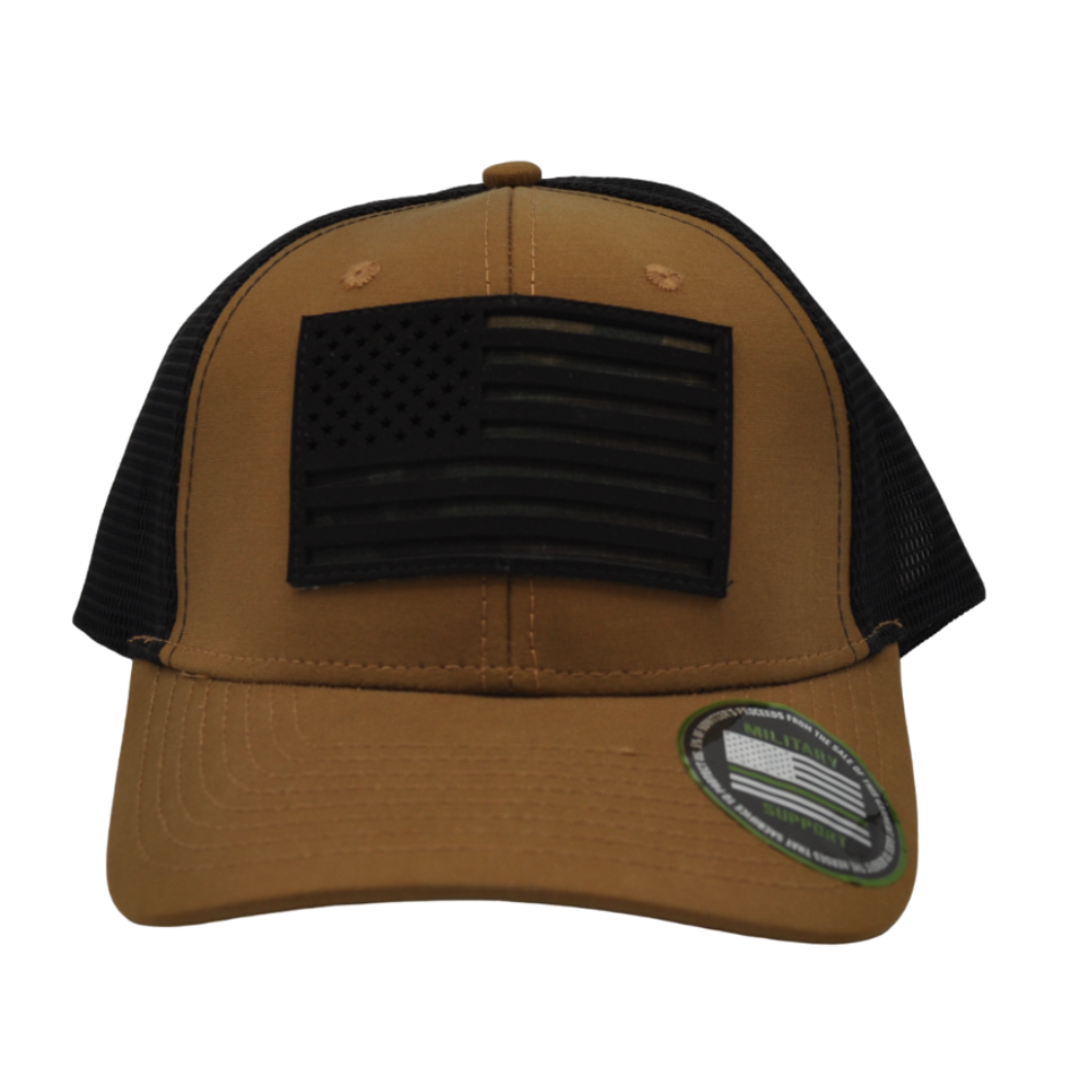 Howitzer Camo Flag Hat - Brown