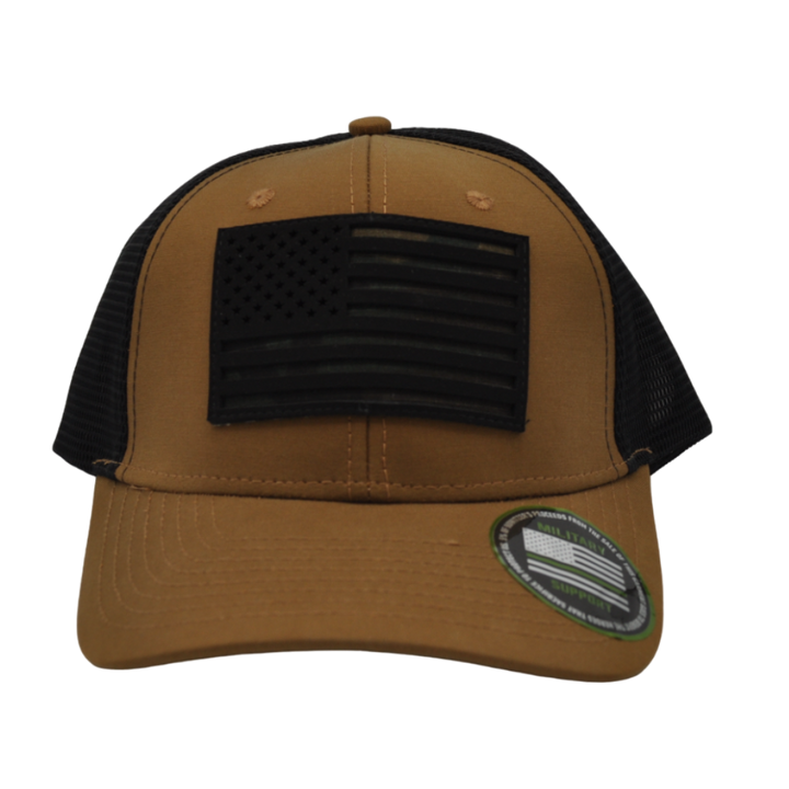 Howitzer Camo Flag Hat - Brown