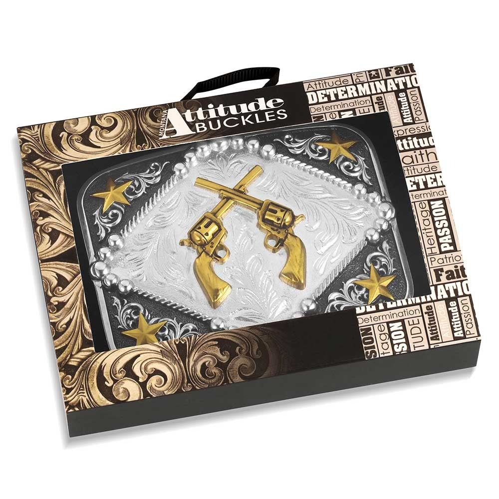Montana Silversmiths Six Shooter Buckle