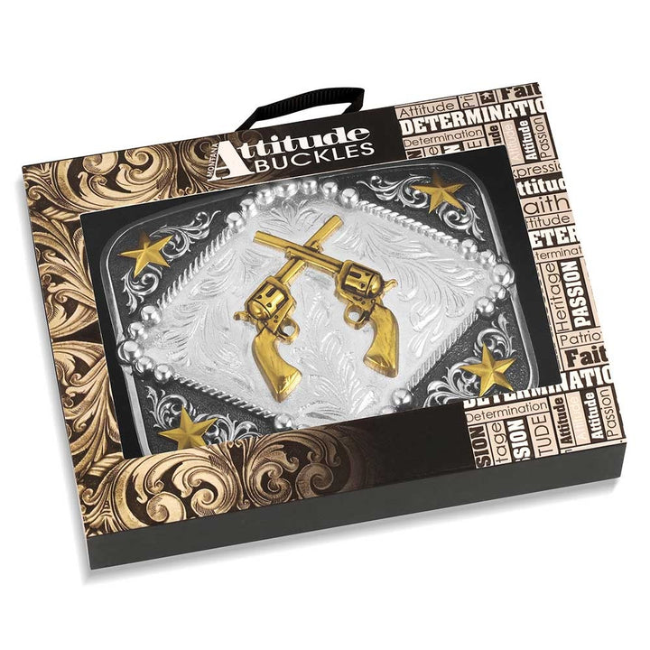 Montana Silversmiths Six Shooter Buckle