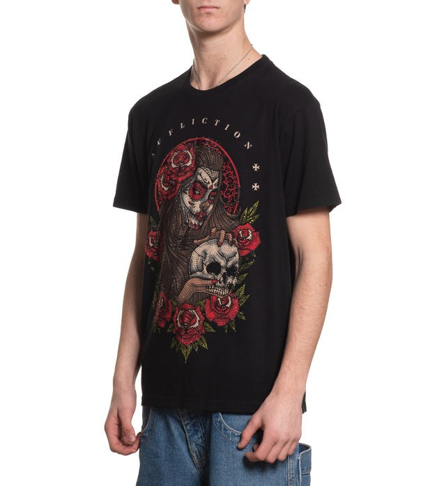 Affliction Descending Fate Short Sleeve T-Shirt - Black