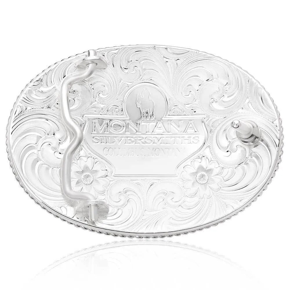 Montana Silversmiths Rosebud Legacy Buckle with Galloping Horse