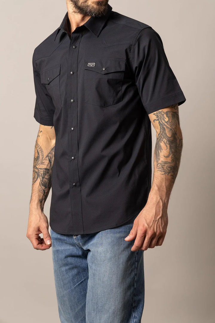 Kimes Ranch Men's Rio Short Sleeve-Black