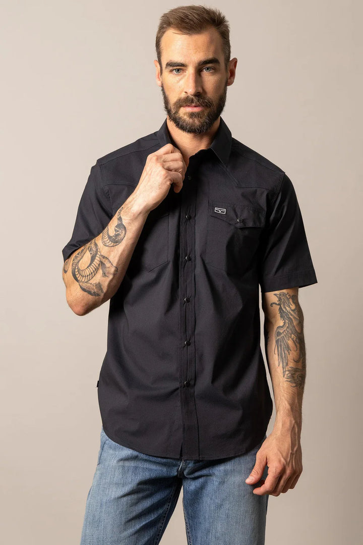 Kimes Ranch Men's Rio Short Sleeve-Black
