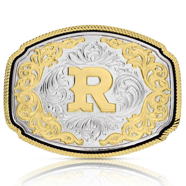 Montana Silversmiths Western Initial Buckle
