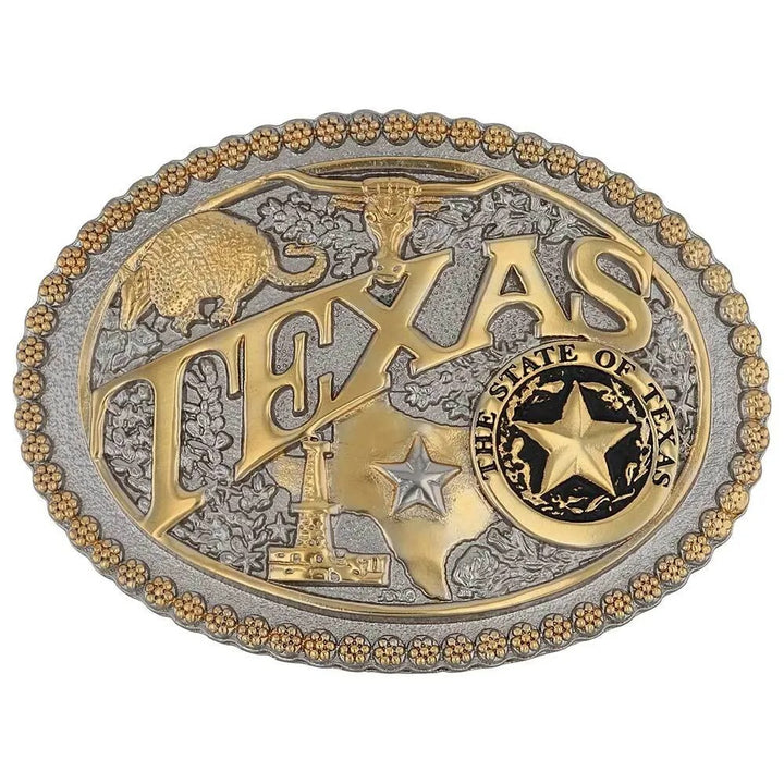 Montana Silversmiths Two-Tone Texas State Heritage Attitude Buckle
