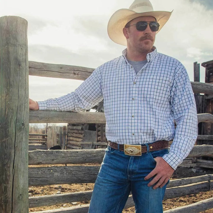 Montana Silversmiths Santa Fe Sunrise Buckle with Longhorn