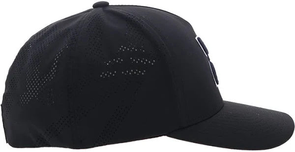 Hooey Dallas Black With Navy 5Panel Flexfit Hooey Logo Cap