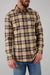 Kimes Ranch Men's Twin Peaks Long Sleeve Flannel Brown Shirt