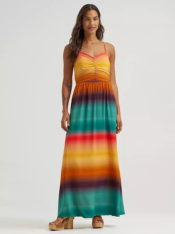 Wrangler Women's Sunny Strappy Maxi Dress - Yellow