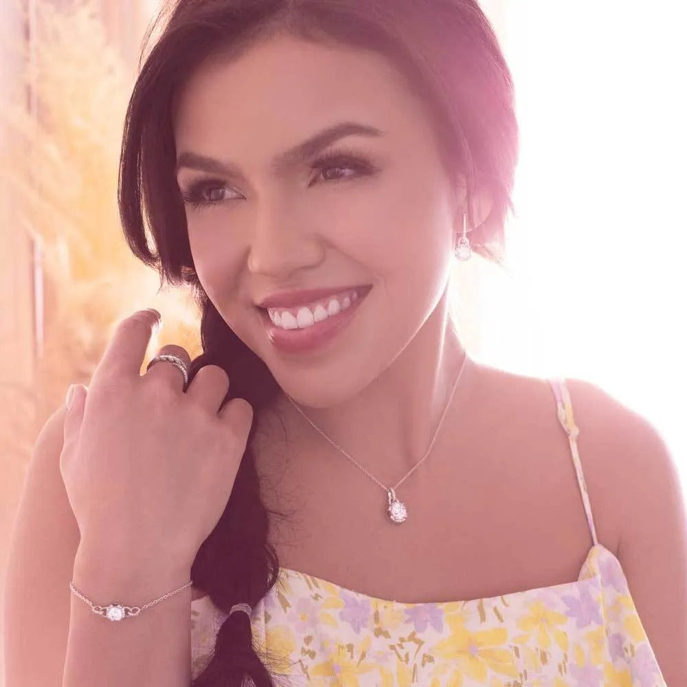 Montana Silversmith Lock and Key Crystal Earrings