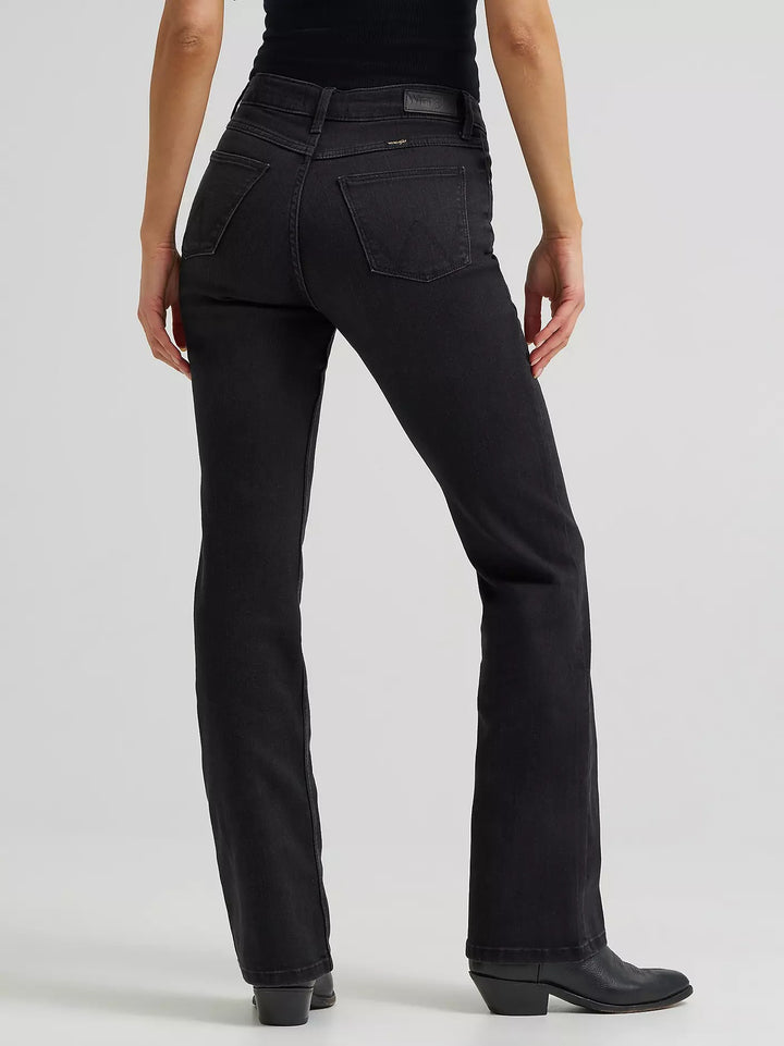 Women's Wrangler High Rise Bold Boot Jean - Black