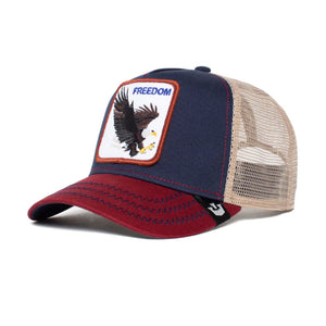 Goorin Bros Freedom Eagle Black Indigo Trucker Hat
