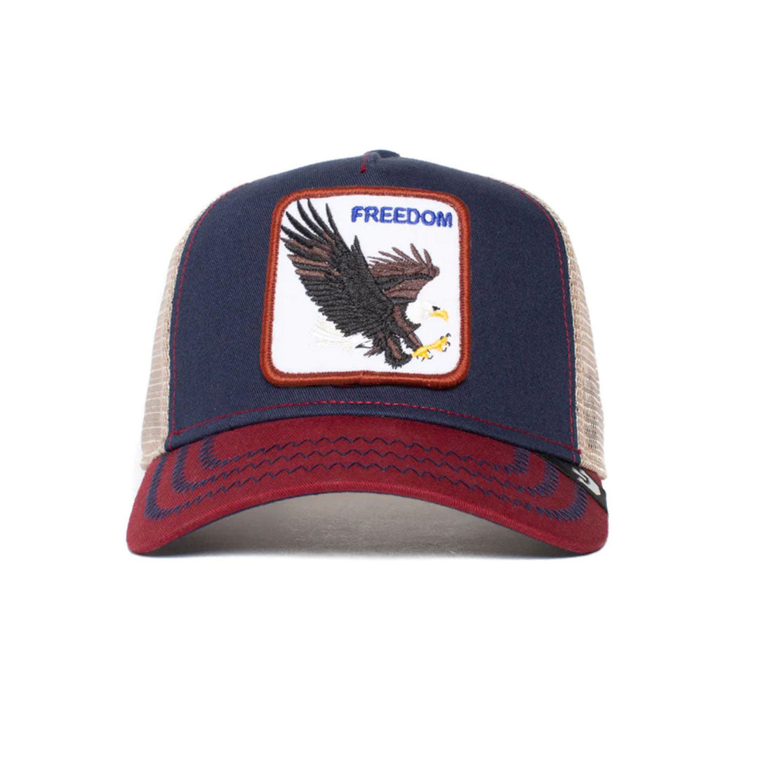 Goorin Bros Freedom Eagle Black Indigo Trucker Hat
