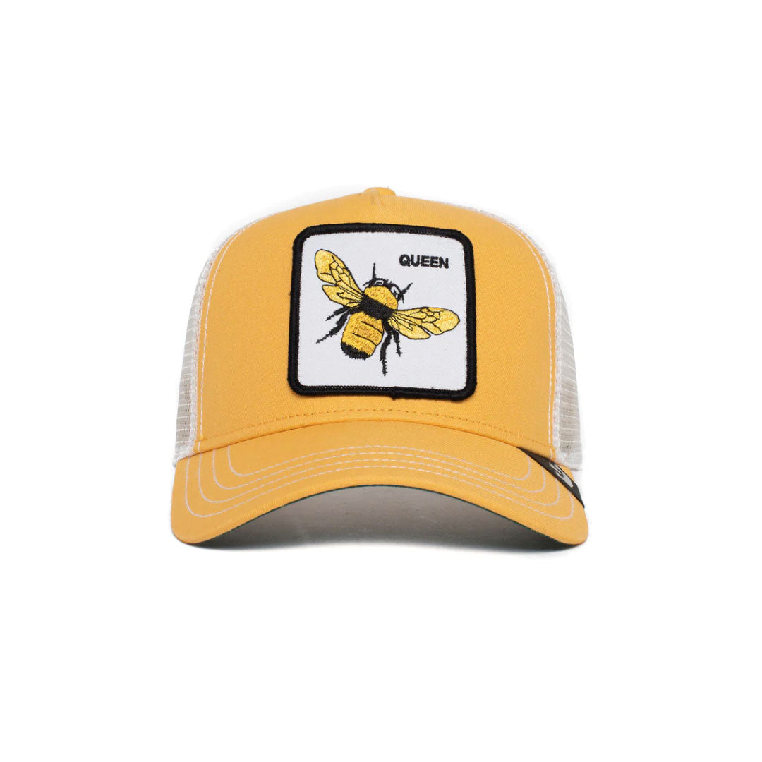 Goorin Bros. The Farm Unisex Original Adjustable Snapback Trucker Hat,  Khaki (The Queen Bee), One Size at  Men's Clothing store