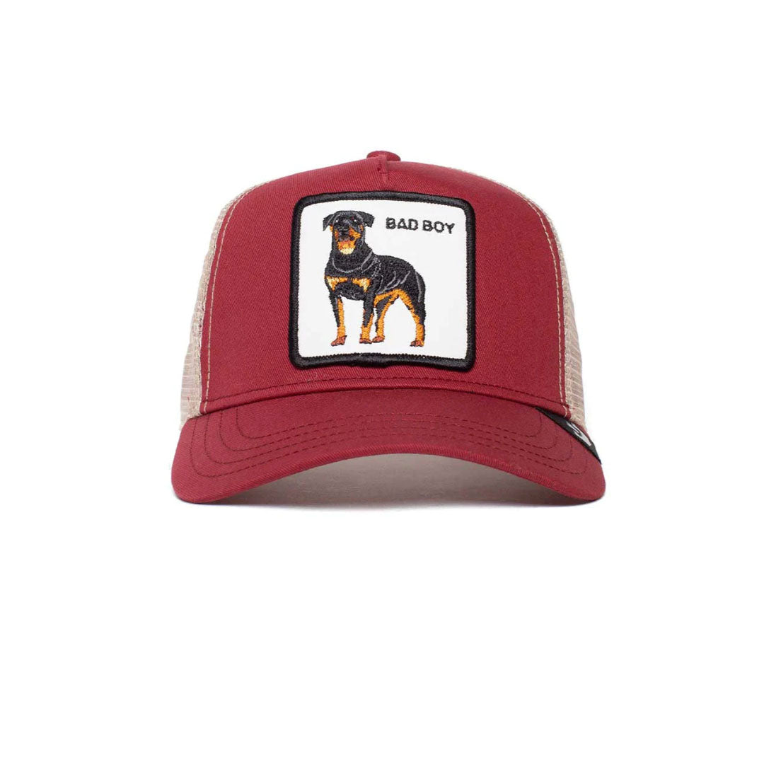 Goorin Bros. Rottweiler Dog Bad Boy The Baddest Boy The Farm Black Trucker  Hat