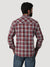 Wrangler Men's Retro Sawtooth Western Snap Shirt Bourgogne