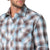 Wrangler Men's Retro Long Sleeve Blue and Indigo Plaid Shirt