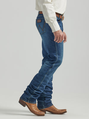 Wrangler Men's Retro Slim Fit Straight Blue Jeans