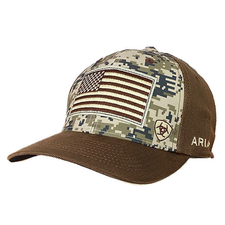 ARIAT Men's American Flag Cap, Brown並行輸入品 :YS0000043040226353