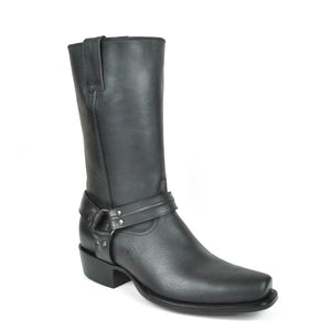 Gavel Men's Cavalry Square Toe Harness Boots - Encino Black