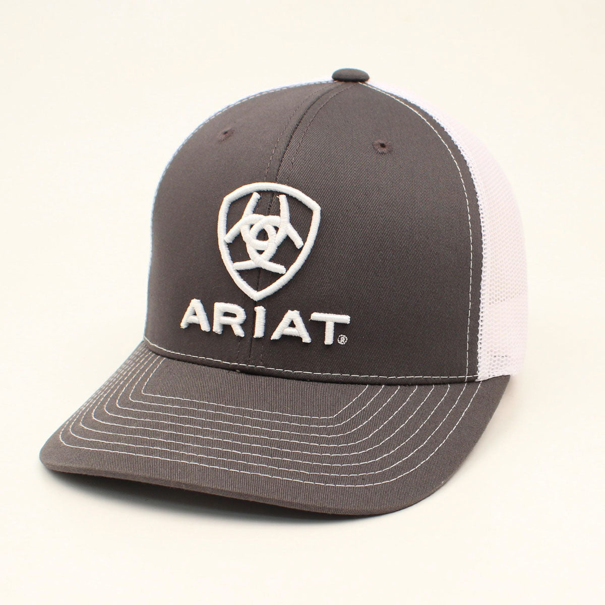 Ariat Logo Richardson 112 Fit Grey Cap