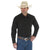 Wrangler Men's Western Long Sleeve Snap Shirt Black