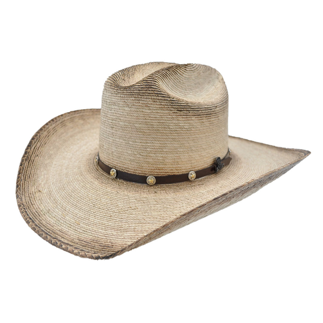 Western Peak Large Real Straw Cowboy Gaucho Ranch Hat Mexican Sombrero 20  inch