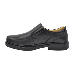 Gavel Roman Lambskin Black Leather Shoes 1704
