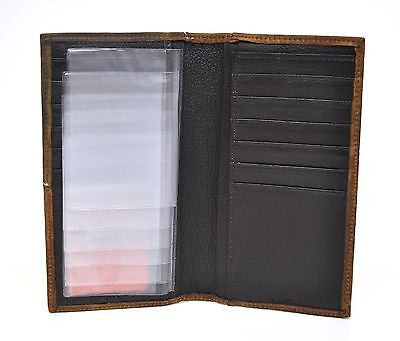 Nocona Rodeo Genuine Leather Western Men's Wallet w/Concho-Brown N54918216
