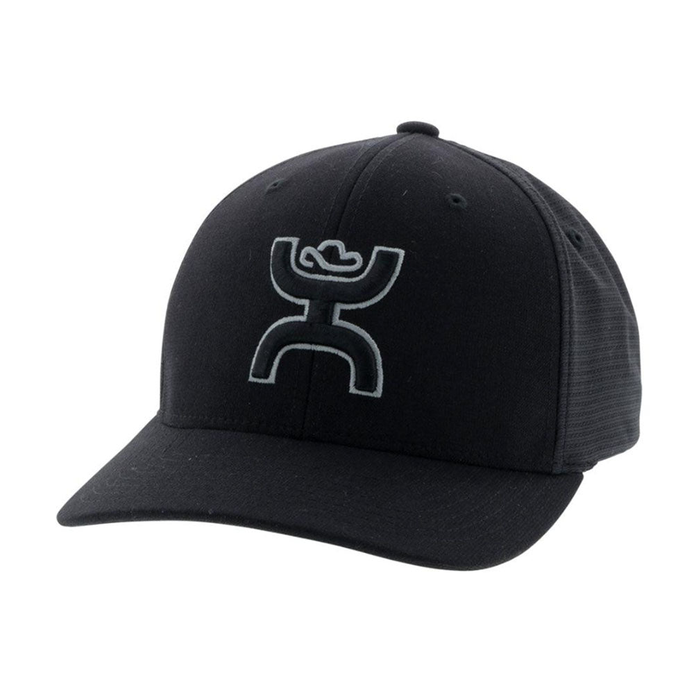 Hooey Ash FlexFit Black Logo Cap