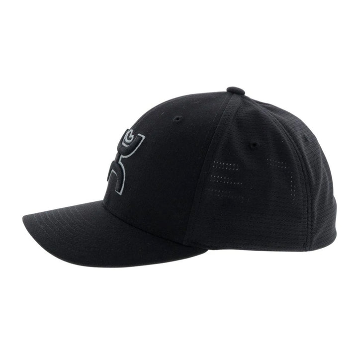 Hooey Ash FlexFit Black Logo Cap