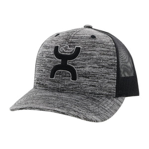 Hooey Sterling Grey/Black Logo Cap