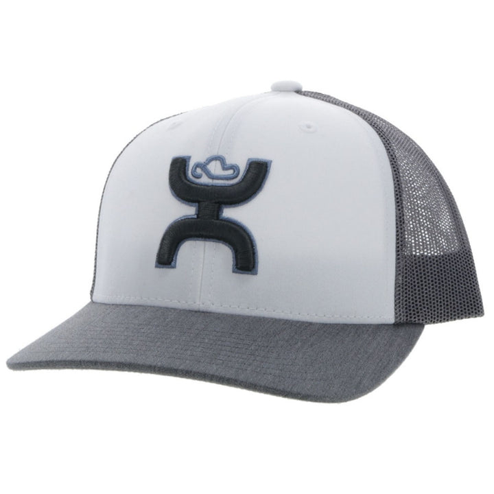 Hooey Sterling White/Grey Logo Cap