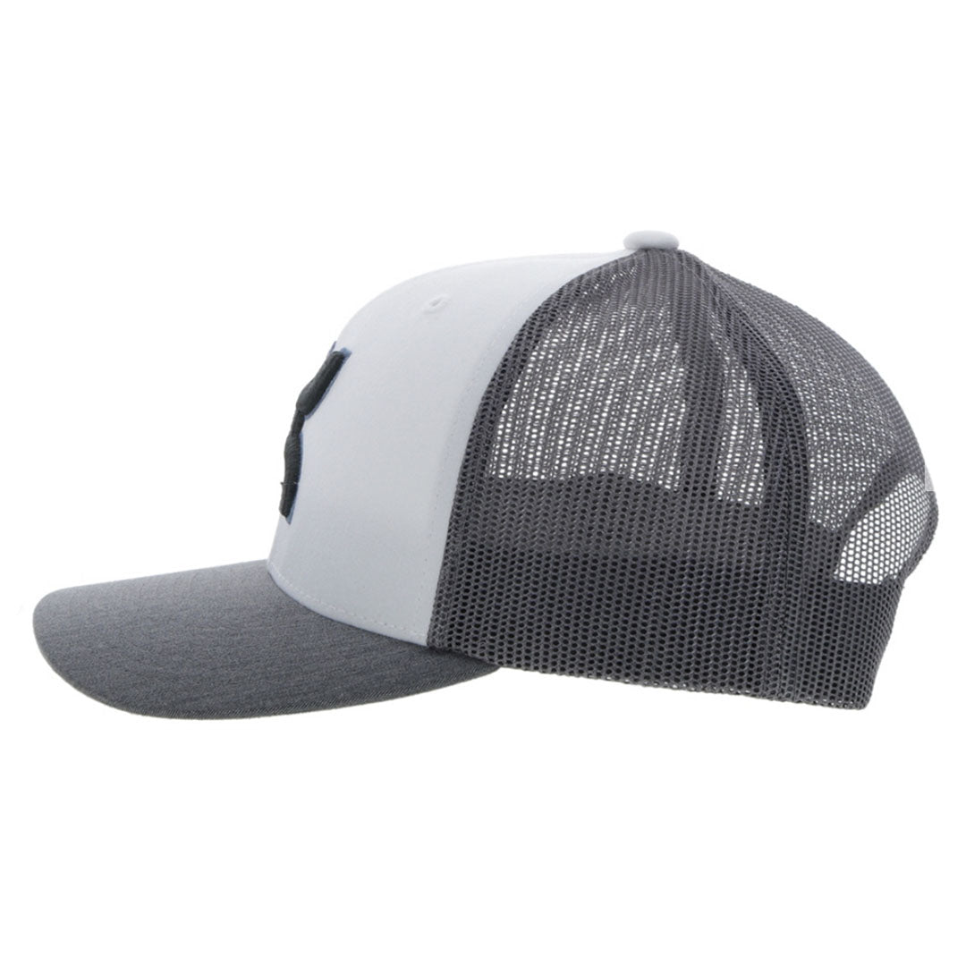 Hooey Sterling White/Grey Logo Cap