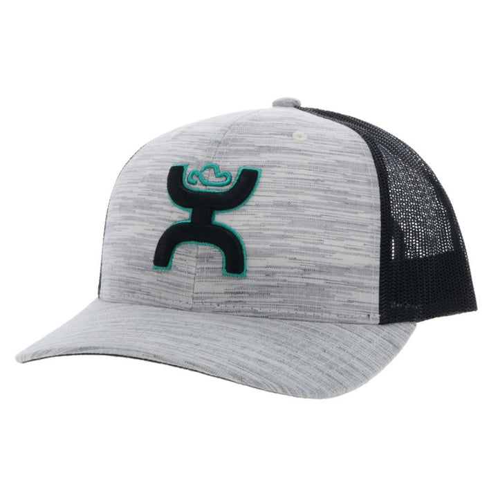 Hooey Sterling Grey/Black Logo Cap