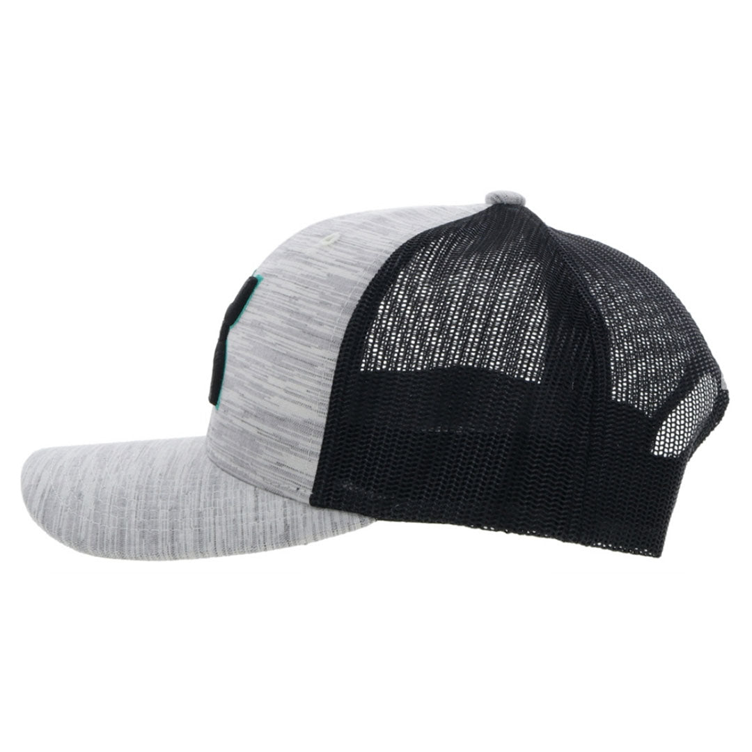 Hooey Sterling Grey/Black Logo Cap