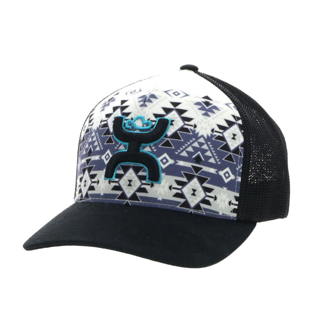 Hooey Coach Flexfit Aztec Cream/Black Logo Cap