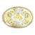 Nocona Oval Silver/Gold Horsehead Belt Buckle