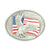 Nocona Oval American Flag/Eagle Belt Buckle