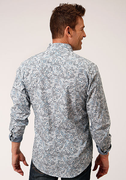 Roper Men's Vintage Paisley 4042 BU