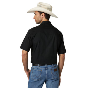 Wrangler Men's Sport Western Snap Shirt Black