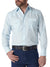 Wrangler Silver Edition Western Snap Long Sleeve Light Blue Shirt