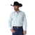 Wrangler Silver Edition Western Snap Long Sleeve Light Blue Shirt