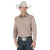 Wrangler Silver Edition Western Snap Long Sleeve Dark Tan Shirt