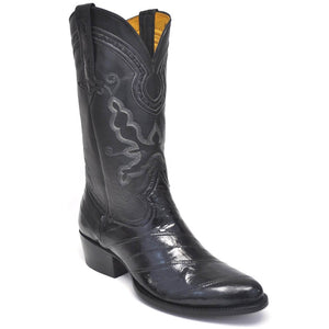 Gavel Men's Patricio Eel Skin Boots - Black