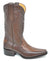 Gavel Men's Vela Spanish Toe Ostrich Boots - Tobacco